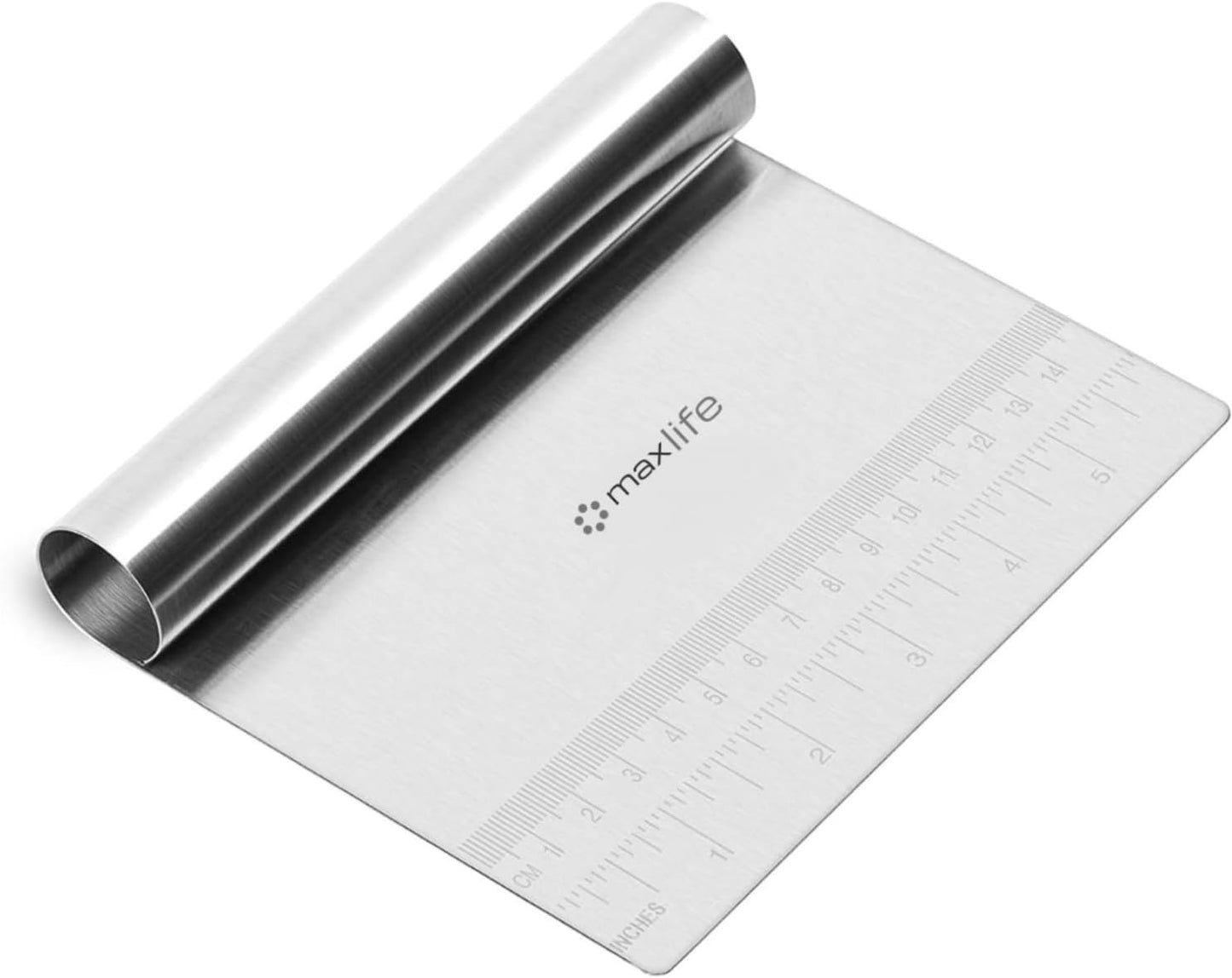 Max Life - Pizza Dough Scraper Cutter Pastry Cake Stainless Steel Divider Dough Knife