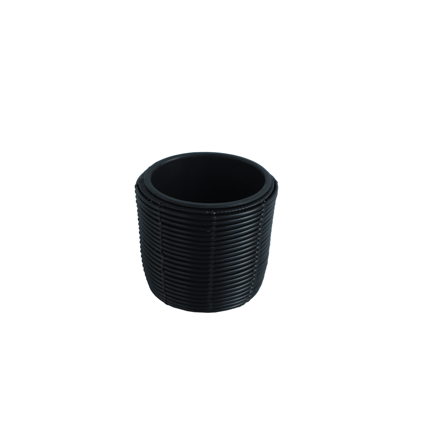 Eden Grace Set of 3 Hand Woven Round Wicker Planters - Made with Eco-Friendly Resin - Comes with Polyethylene Pot inside