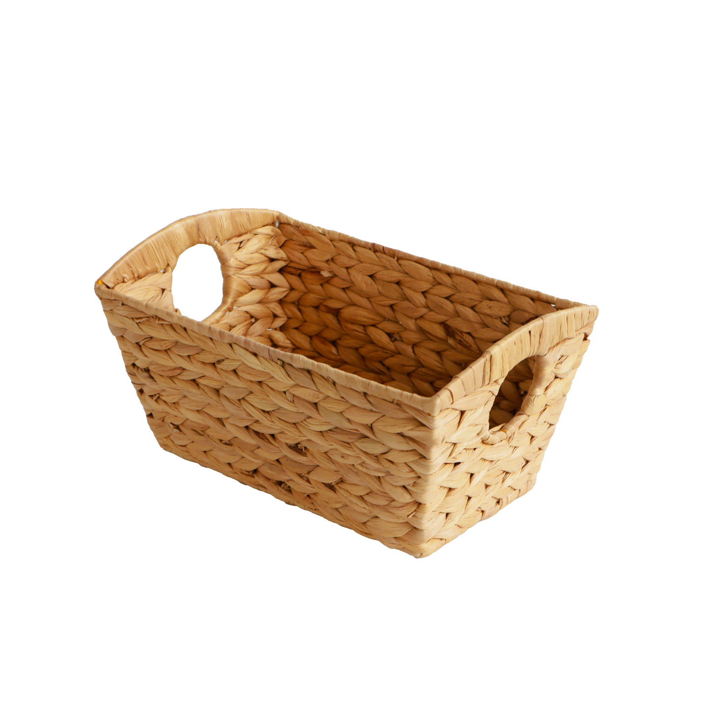 Eden Grace Handmade Rectangular Woven Wicker Basket - Eco-Friendly Stylish Storage Solutions for Home Organization