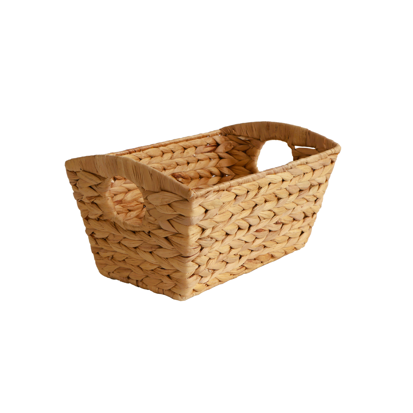 Eden Grace Handmade Rectangular Woven Wicker Basket - Eco-Friendly Stylish Storage Solutions for Home Organization