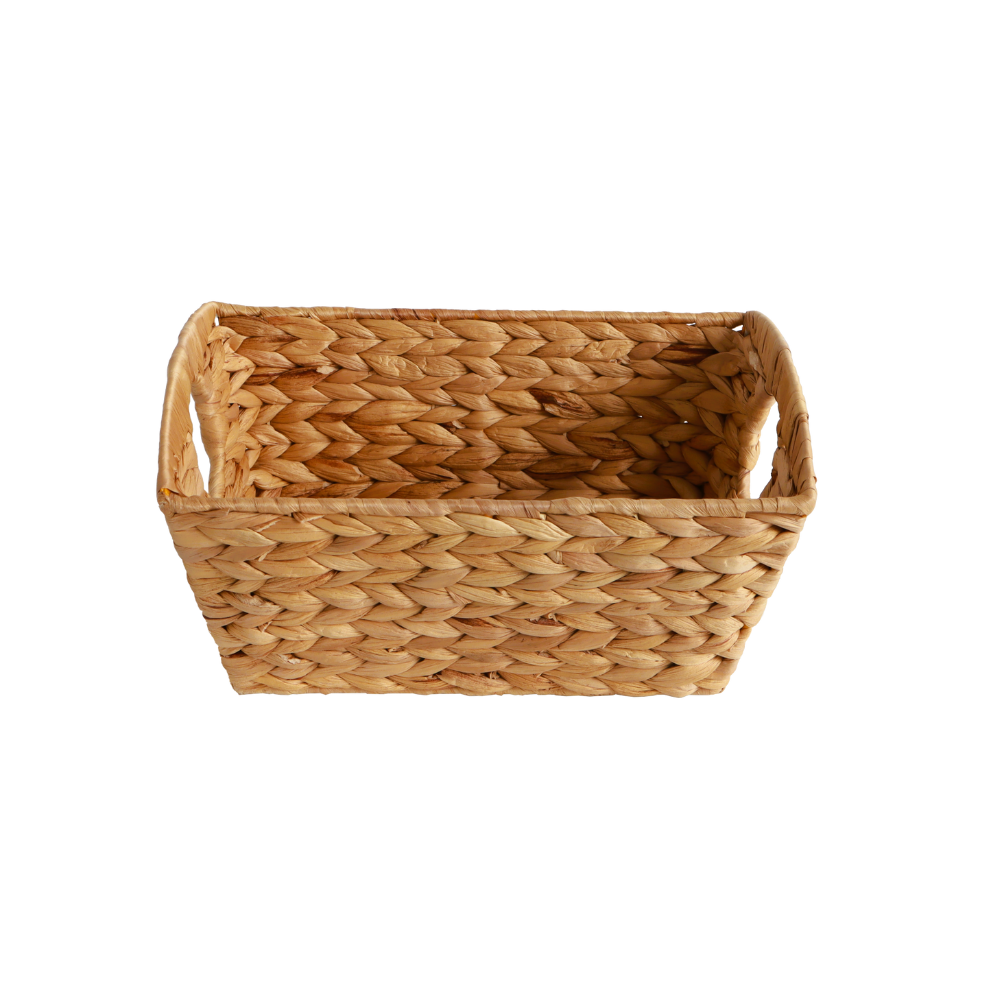 Eden Grace Handmade Rectangular Woven Wicker Basket - Eco-Friendly Stylish Storage Solutions for Home Organization