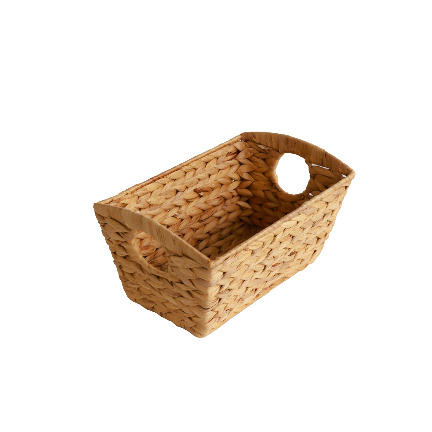 Eden Grace Handmade Rectangular Woven Wicker Basket - Eco-Friendly Stylish Storage Solutions for Home Organization