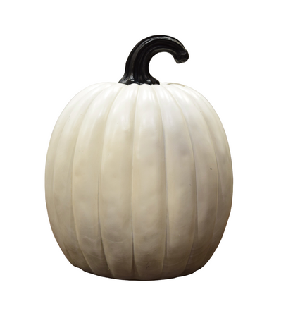 Resin Pumpkin with Witch Scene – Light‑Up Halloween Tabletop Decoration