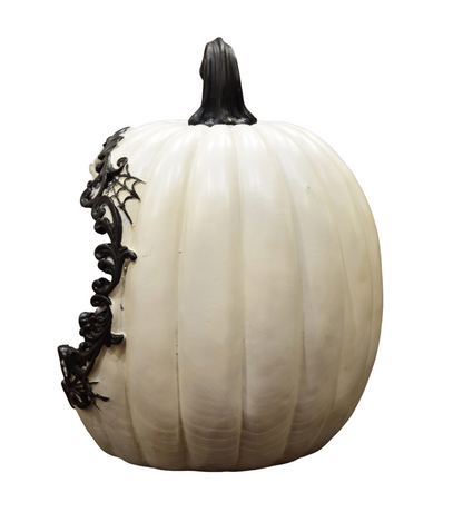Resin Pumpkin with Witch Scene – Light‑Up Halloween Tabletop Decoration