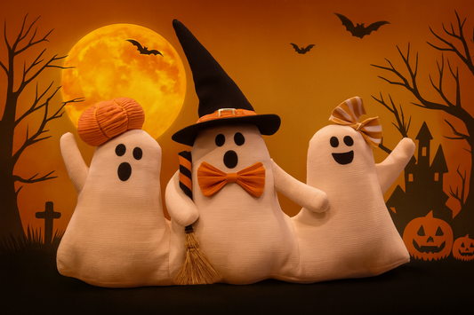 Cute Fabric Ghost Trio – Halloween Decoration