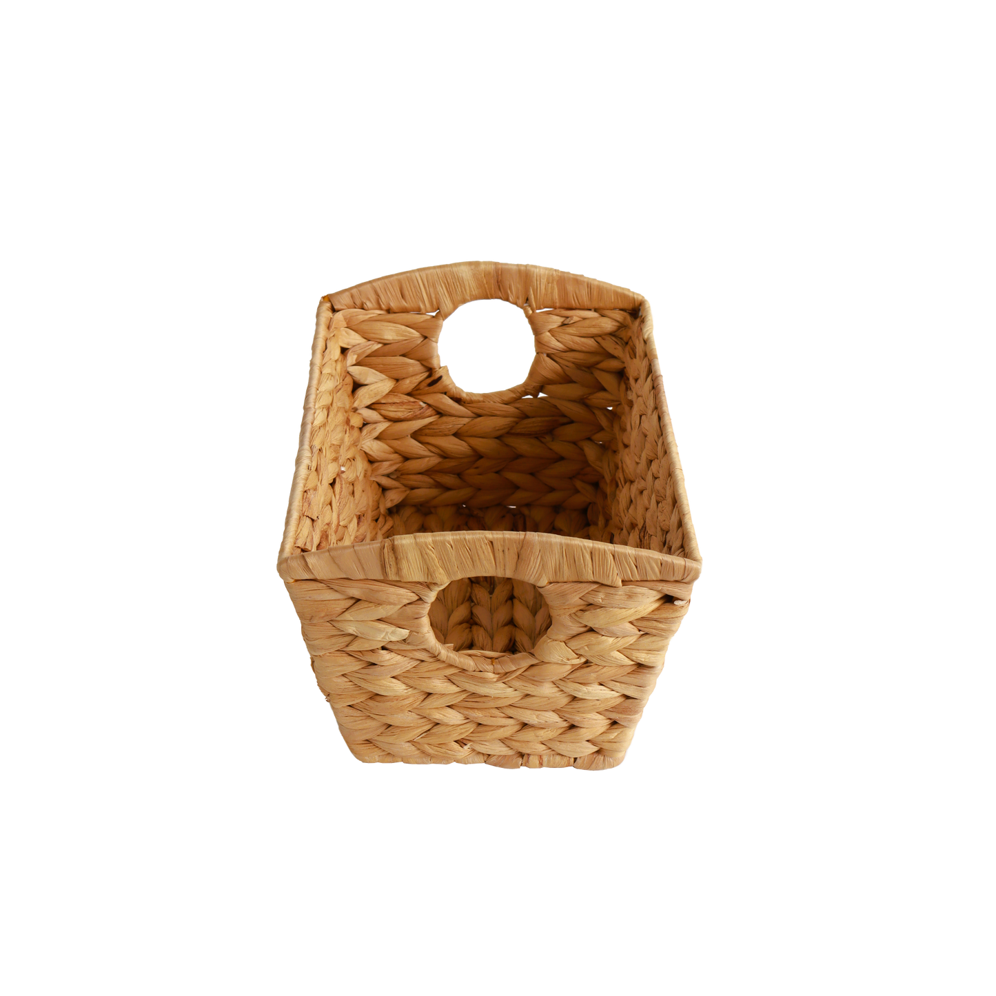 Eden Grace Handmade Rectangular Woven Wicker Basket - Eco-Friendly Stylish Storage Solutions for Home Organization