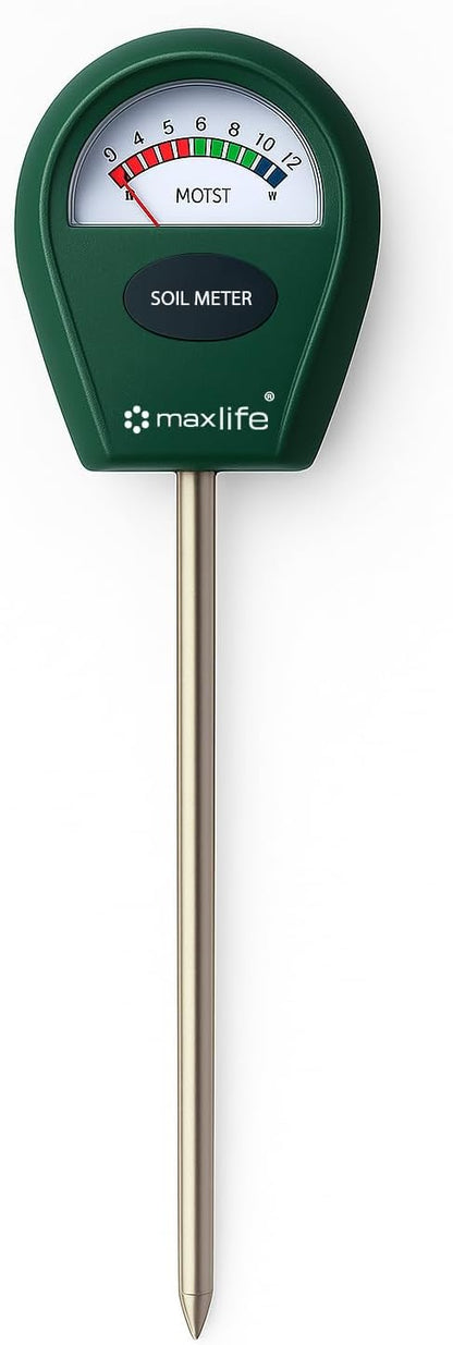 Moisture Meter, Plant Soil Moisture Meter Indoor & Outdoor, Hygrometer Moisture Sensor Soil Test Kit Plant Water Meter for Garden, Farm, Lawn (No Battery Needed)