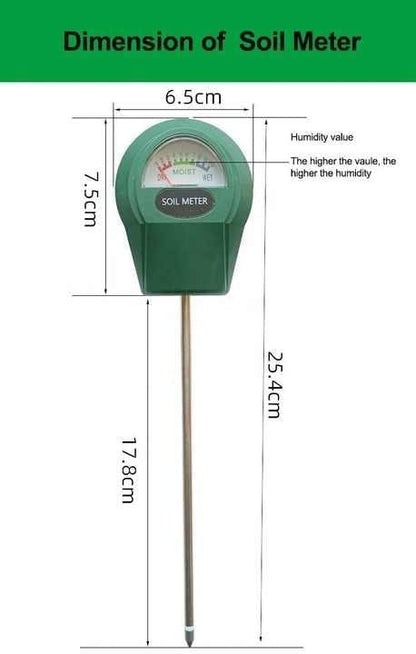 Moisture Meter, Plant Soil Moisture Meter Indoor & Outdoor, Hygrometer Moisture Sensor Soil Test Kit Plant Water Meter for Garden, Farm, Lawn (No Battery Needed)
