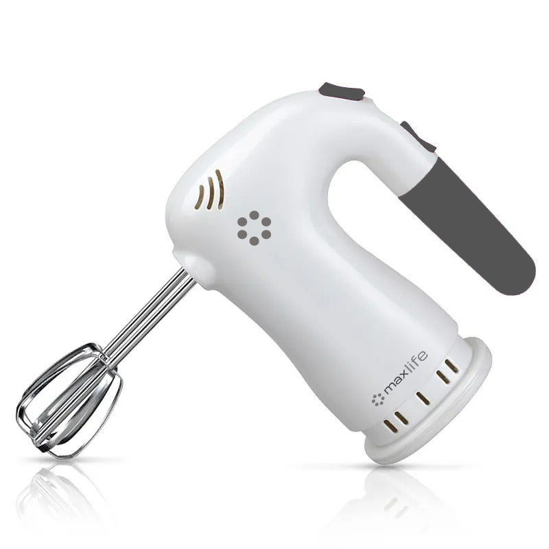 Max Life 5-Speed Electric Hand Mixer, White,  With Beater Stand , Superior Power and Efficiency