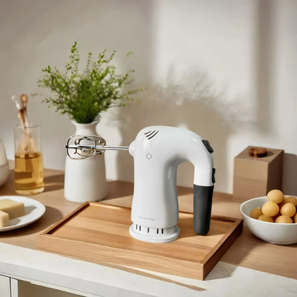 Max Life 5-Speed Electric Hand Mixer, White,  With Beater Stand , Superior Power and Efficiency