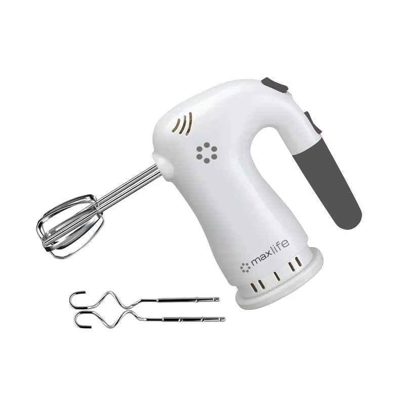 Max Life 5-Speed Electric Hand Mixer, White,  With Beater Stand , Superior Power and Efficiency