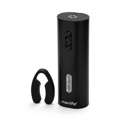 Max Life Electric Wine Opener - Stainless Steel Battery-Operated Wine Bottle Opener with Vacuum Wine Saver Pump, Drip-Free Pourer, and Foil Cutter